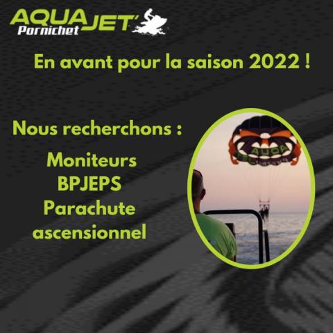 Aqua Jet Pornichet est à la recherche de moniteur(trice)s BPJEPS Parachute ascensionnel !