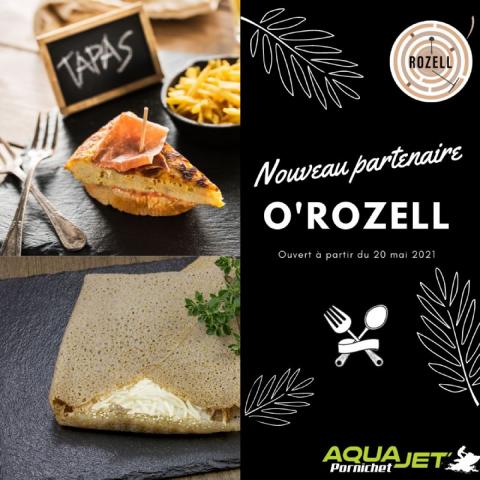 Aqua Jet Pornichet est en partenariat avec le restaurant O'Rozell !