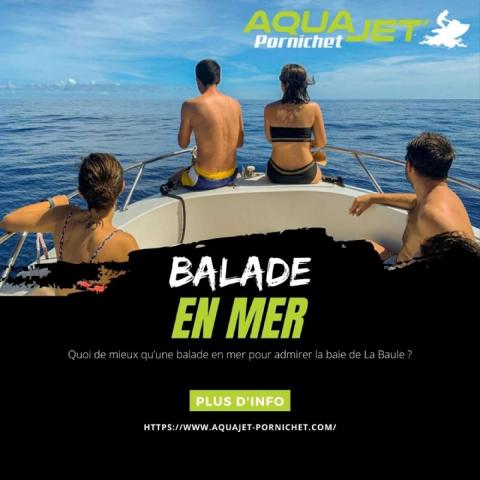Aqua Jet Pornichet vous propose des balades en mer à bord de son Bénéteau Flyer 6.6 ! 