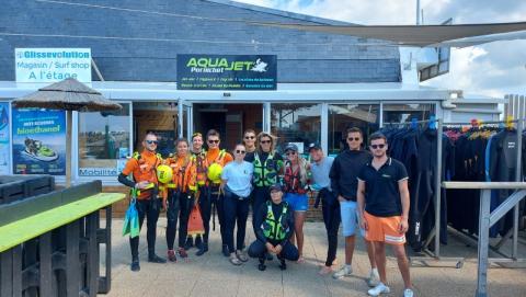 Aqua Jet Pornichet a pu réaliser des exercices de sauvetage avec la SNSM de Pornichet ! 