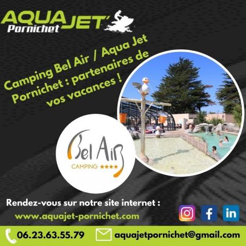 Aqua Jet Pornichet est partenaire du Camping Bel Air à Pornichet !