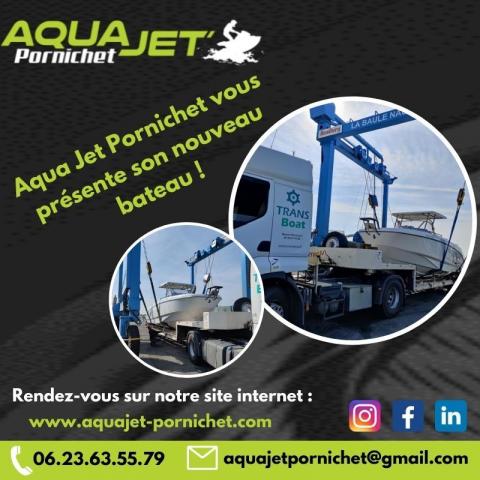 Aqua Jet Pornichet a un nouveau bateau pour ses balades en mer, également disponible à la location ! 