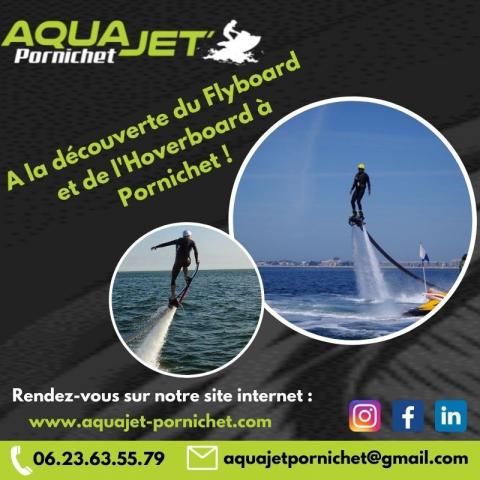 Aqua Jet Pornichet vous propose des sessions de Flyboard et d'Hoverboard près de La Baule !